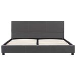 vidaXL Cadre de lit Gris Similicuir 120 x 200 cm