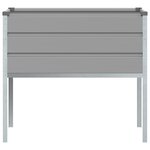 vidaXL Jardinière Gris clair 100 x 45 x 90 cm Acier galvanisé