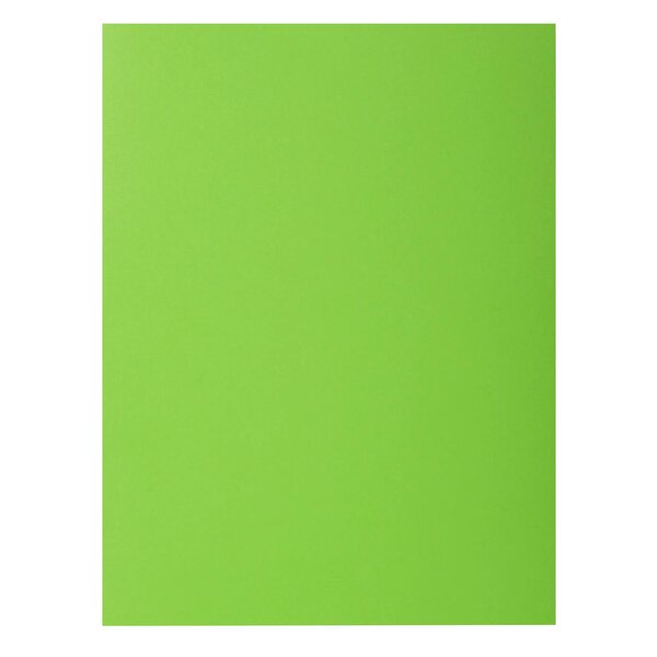 Paquet De 50 Chemises 2 Rabats Rock''s 210 - 24x32cm - Vert - X 5 - Exacompta