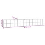 vidaXL Lit surélevé de jardin Acier enduit de poudre 507x100x68cm gris