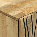 vidaXL Buffet 60x33 5x75 cm en Bois Massif de Manguier et Bois Agencé