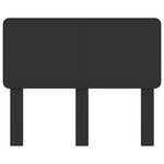 vidaXL Tête de lit Chêne noir 120 cm Bois d'ingénierie