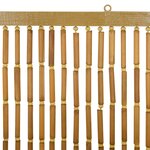 vidaXL Rideau de porte anti-insectes multicolore 90 x 200 cm Bambou
