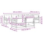 vidaXL Ensemble de canapés d'extérieur 7 pc Blanc et gris clair