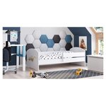 Lit enfant LUK BAR 140x70 tracteur avec matelas