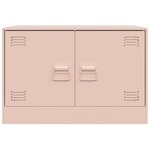 vidaXL Meubles TV 2 Pièces rose 67x39x44 cm acier