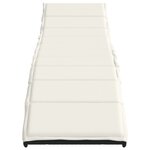 vidaXL Chaises longues lot de 2 avec table noir résine tressée