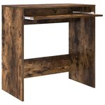 vidaXL Bureau Chêne fumé 77 5 x 43 x 79 cm Bois d'ingénierie