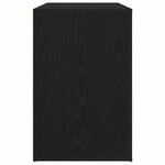 vidaXL Bureau avec porte Chêne noir 100 x 49 x 75 cm Bois d'ingénierie
