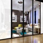 vidaXL Film pour fenêtre dépoli design à rayures 0 9x10 m PVC