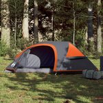 vidaXL Tente de camping à dôme 1 personne orange imperméable