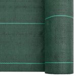 vidaXL Membrane anti-mauvaises herbes vert 4x25 m PP