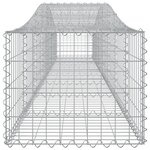 vidaXL Paniers à gabions arqués 10 Pièces 400x50x40/60 cm Fer galvanisé