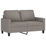 vidaXL Ensemble de canapés 3 Pièces avec coussins Taupe Tissu