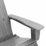 vidaXL Chaises Berçantes Adirondack 2 Pièces Gris clair HDPE