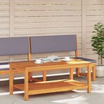 vidaXL Table d'appoint Marron 110 x 55 x 45 cm Bois d'Acacia Massif