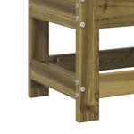 vidaXL Repose-pied de jardin 62x30x32 cm bois de pin imprégné