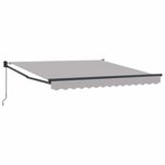 vidaXL Auvent Rétractable Gris clair 350 x 250 cm