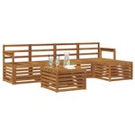vidaXL Ensemble de canapés d'extérieur 6 pc Naturel