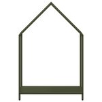 vidaXL Portant de bois chauffage vert olive 60x25x90 cm