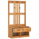 vidaXL Portemanteau SANDNES 87x40x159 5 cm bois massif pin