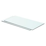 vidaXL Panneaux d'étagère 2 Pièces Verre Transparent 60x25 cm