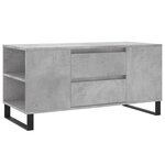 vidaXL Table basse gris béton 102x44 5x50 cm bois d'ingénierie
