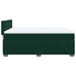 vidaXL Sommier à lattes de lit et matelas Vert foncé 140x200cm Velours