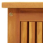 vidaXL Boîte de rangement de jardin 113x50x58 cm Bois d'acacia solide