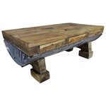 vidaXL Table basse bois de récupération mélangé 90x50x35 cm
