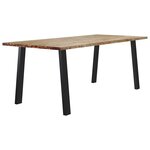 vidaXL Table à manger 200x90x75 cm bois d'acacia solide