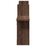 vidaXL Étagères murales 2Pièces chêne marron 38x12x38cm bois d'ingénierie