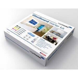 Kit d’accessoires de démarrage pour tableaux en verre, 4 aimants, 5 marqueurs, chiffon microfibre, spray nettoyant TZ 7, 506 g