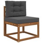 vidaXL Coussin de canapé d'extérieur 2 Pièces Anthracite Polyester