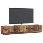 vidaXL Meuble TV Bois ancien 147 x 34 5 x 27 cm Bois d'ingénierie