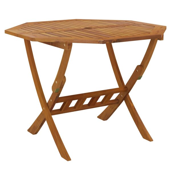 vidaXL Table pliable de jardin 90x75 cm Bois d'acacia solide