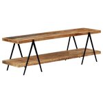vidaXL Meuble TV 160x40x50 cm Bois solide de manguier