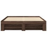 vidaXL Cadre de lit sans matelas chêne marron 150x200 cm