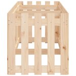 vidaXL Lit surélevé de jardin design de clôture 200x50x50cm pin massif