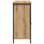 vidaXL Buffet en chêne artisanal 100x35x75 cm en bois d'ingénierie