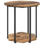 vidaXL Ensemble de tables d'appoint avec étagère 2 Pièces Marron