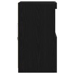 Buffet vidaXL avec éclairage LED Chêne noir 41x37x67 cm
