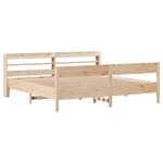 vidaXL Cadre de lit sans matelas 200x200 cm bois massif de pin