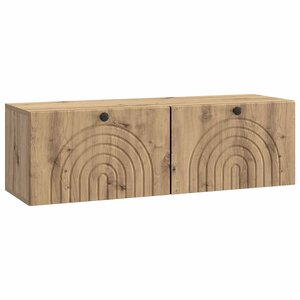 vidaXL Meuble TV mural 98 x 31 x 30 cm Chêne artisanal