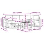 vidaXL Ensemble de canapés d'extérieur 7 pc Blanc et anthracite