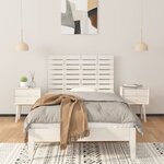 vidaXL Tête de lit murale Blanc 96x3x63 cm Bois massif de pin