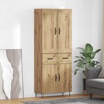 vidaXL Haut Armoire avec tiroir Chêne artisanal 69 5 x 34 x 180 cm