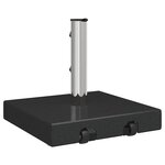 vidaXL Pied de parasol Noir 41 x 41 x 37 cm Granite