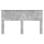 vidaXL Tête de lit Gris béton 150 cm Bois d'ingénierie