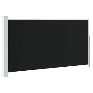 vidaXL Auvent latéral de patio 160x300 cm Noir